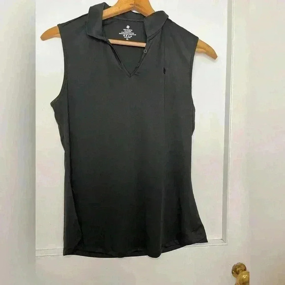 BNWT CQC Sports Black Sleeveless Golf Shirt Size XL - Picture 5 of 11
